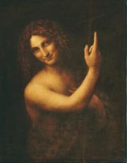 Keresztelő Szent János. Leonardo da Vinci festményén